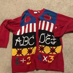 Laura Gayle Teacher knit Cardigan size 2X